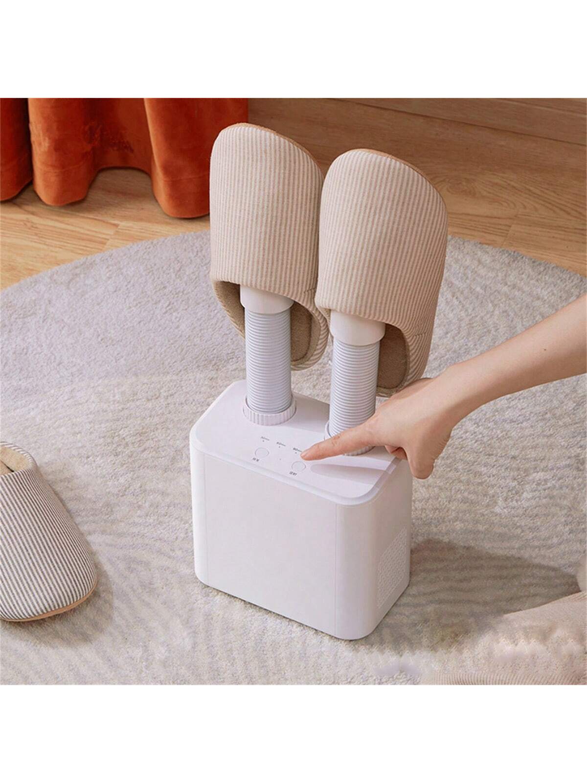 A Pair Of Shoe Dryers, Which Can Dry Two Pairs Of Shoes At The Same Time, With Mute Timing Function And Temperature Control Anti-bacteria And Odor-killing, Suitable For Different Kinds Of Shoes, And Can Dry The Toe Of The Shoe