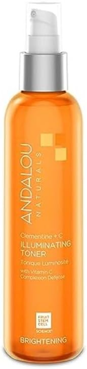 Andalou Naturals, Toner Facial Toner Helps Hydrate Balance Skin pH For Clear Bright Skin, Clementine Plus C, 6 Fl Oz