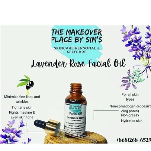 The Makeover Place By Sim's Lavender Rose Facial Oil fl oz