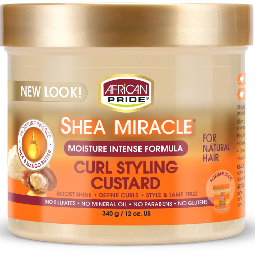 African Pride Shea Miracle Moisture Intense Curl Custard 12 oz