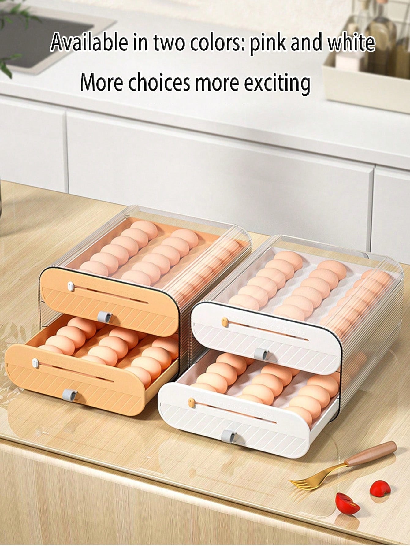 1pc Transparent Pet Material Auto-refilling Egg Storage Box With 36-grid For Perfect Home Egg Organization, Ideal For Farm Lovers