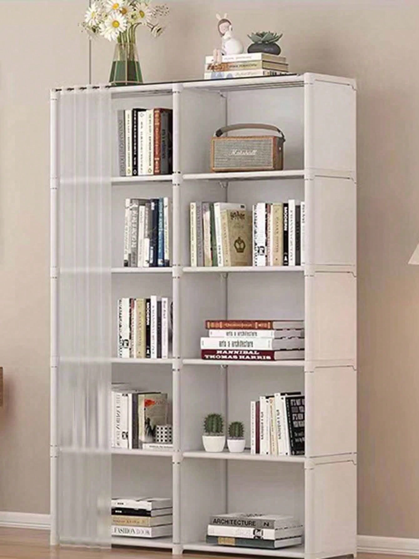 1pc, 5-layer 6-layer Storage Organizer Cabinet, Kitchen Storage Organizer Shelf, Cabinet Storage Rack Combination Rack, Kitchen Spice Storage Rack, Living Room Shelf Rack, Bedroom Bookcase And Bookshelf