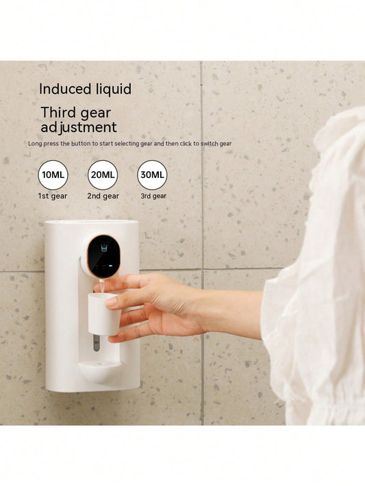 A The Smart Induction Mouthwash Machine - Automatic Dispenser, Wall-Mountable, Large Display, Adjustable Modes, Magnetic Cup For Easy Refilling - Experience The Future Of Oral Care With Hands-Free Dispensing!