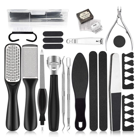 20-in-1 Professional Pedicure Kit, Foot Care File Set for Callus and Dead Skin Remover