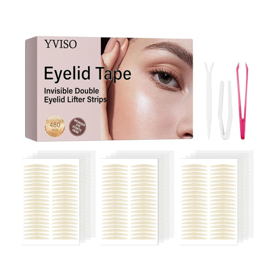 480pcs Eyelid Lifter Strips, Glue-Free Invisible Eyelid Tape, Quality Double Eyelid Tape, Suitable for Uneven or Monolids, Say Goodbye to Hooded, Droopy Lids