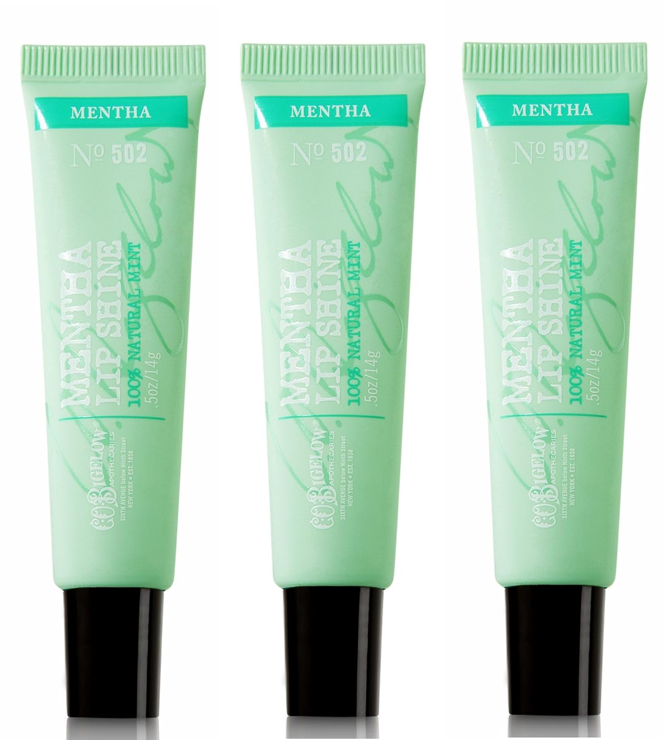 Bath & Body Works C.O. Bigelow Mentha Lip Shine #502 3 Pack