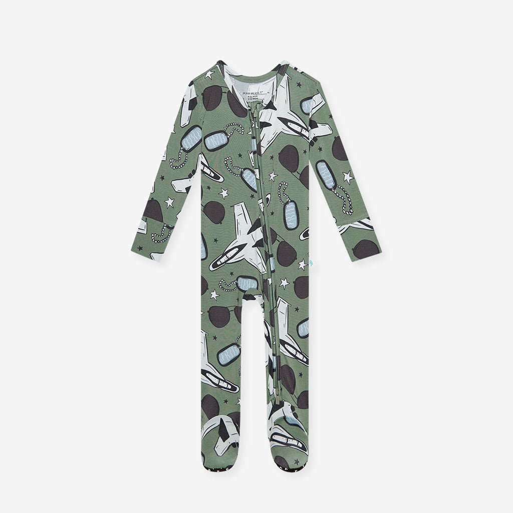 Airman Footie Zippered One Piece