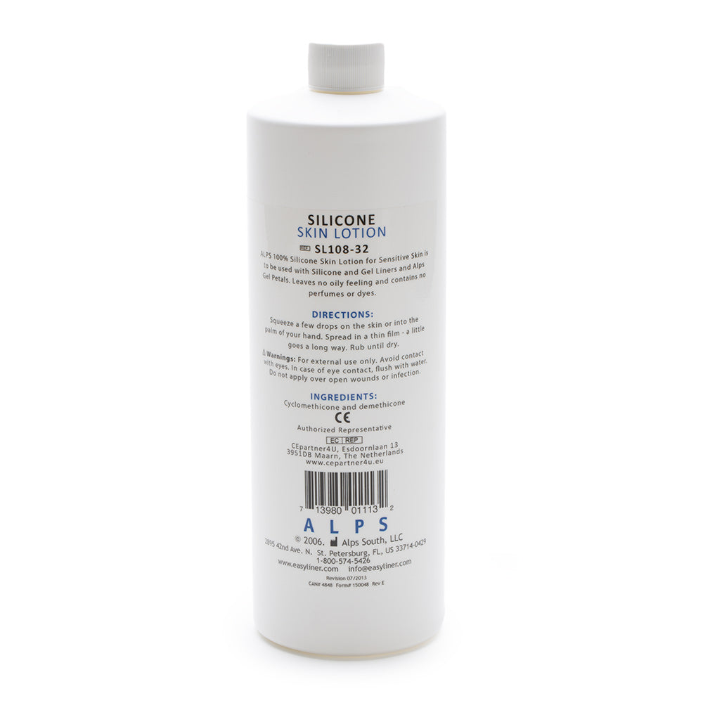 Alps Silicone Skin Lotion, 4 oz and 32 oz bottles